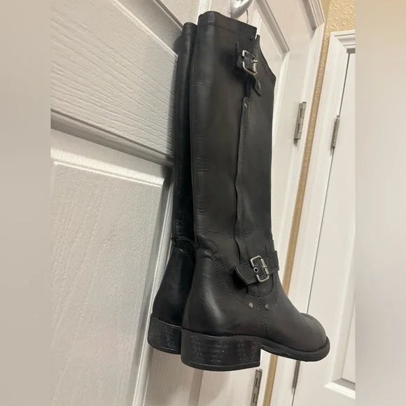 Eric Michael Black Leather Riding Boots Women’s Size 40 (Approx. Fits US 8–8.5). - Picture 4 of 16